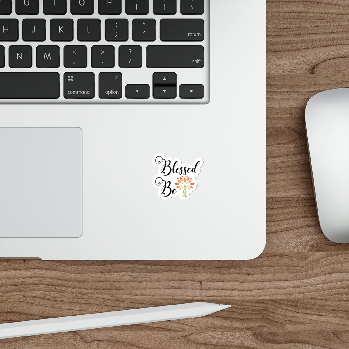 Blessed Be - green/orange tree Sticker